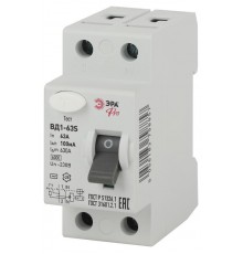 Выключатель дифференциальный (УЗО) ВД1-63S Селективное 1P+N 63А 100mA NO-902-152 ЭРА Pro  Б0036857  ЭРА