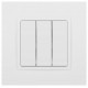Выключатель Elegance 14-1107-01М тройной, 10АХ-250В, белый матовый  Б0065796  ЭРА