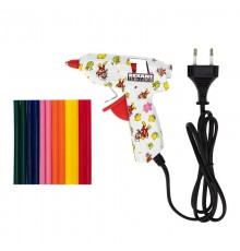 Пистолет клеевой 15 Вт  7 мм малый + набор цветных стержней 12 шт. (блистер)  12-0112  REXANT