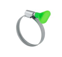 Хомут-стяжка кабельная стальная червячная с ключом W 32-50 мм, упаковка 50 шт.  07-0632-1  REXANT