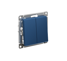 AtlasDesign Аквамарин Выключатель 2-клавишный, сх.5, 10АХ, механизм, быстрозажимные клеммы  ATN001151S  SE