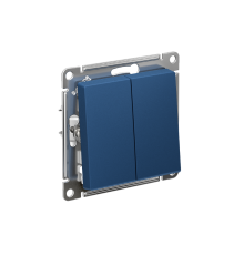 AtlasDesign Аквамарин Выключатель 2-клавишный с самовозвратом, сх.2, 10А, механизм  ATN001117  SE