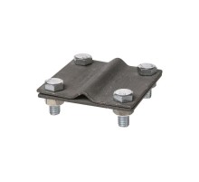 Зажим соединительный 4-х болтовой полоса-прут, полоса 40х4 - прут 6-10 мм, термодиффузия   SQ2401-0040  TDM