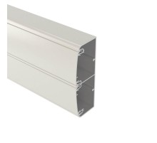 Алюминиевый кабель-канал 140х50 (с 2 крышками), цвет белый  11499  DKC