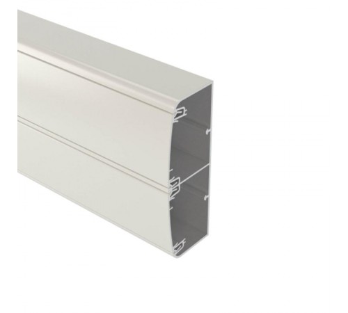 Алюминиевый кабель-канал 140х50 (с 2 крышками), цвет белый  11499  DKC