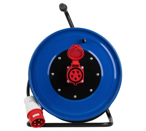 Удлинитель силовой IND380-RM-1e-5x2,5-10m-IP44 на 380В на катушке 1 розетка CEE 5P 10м КГ 5х2,5 32A IP44  Б0057301  ЭРА