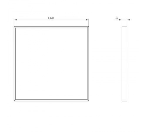 Светильник светодиодный SPO-940-3-40K-032 32Вт 4000К 3360Лм 588x588x40 матовый  Б0051602  ЭРА