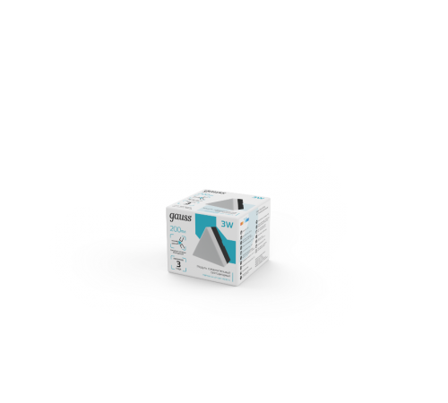 Модуль треугольный светодиодный  IP40 72*63*55мм 3W 200Лм 4000К Shop Lighting черный 1/100  883665248  Gauss