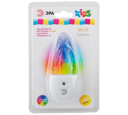 Ночник NN-619-LS 0,5Вт светодиодный белый  Б0019103  ЭРА