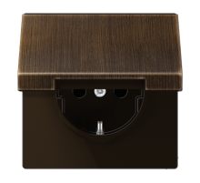 Штепсельная розетка SCHUKO 16A 250V~ с крышкой, защитой от детей  ME1520KIKLAT  Jung