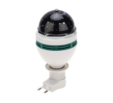 Диско-лампа E27 с переходником в розетку, проекция звезды  601-259  NEON-NIGHT