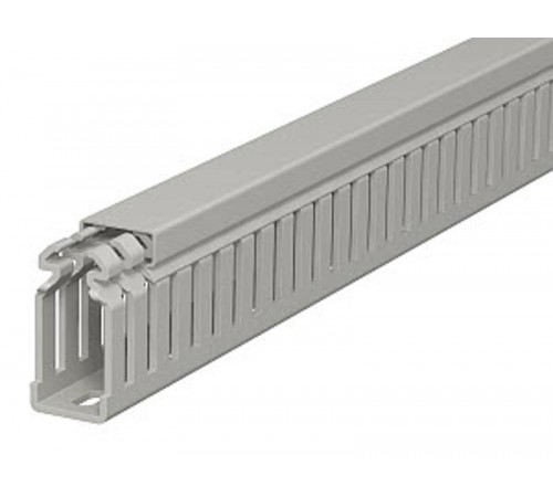 Кабель-канал перфорированный LKV 50x25x2000 мм ПВХ серый RAL7030  6178310  OBO Bettermann