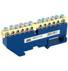 Шина N ноль на DIN-изоляторе ШНИ-6х9-12-Д-С  YNN10-69-12D-K07  IEK