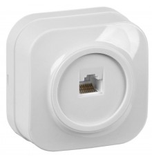 РК10-ХБ Розет. 1-ая комп. о/у GLORY белый  EKH10-K01  IEK