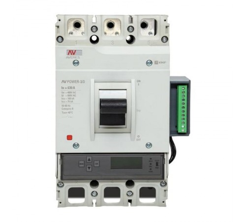 Выключатель автоматический AV POWER-3/3 630А 100kA ETU6.2 AVERES  mccb-33-630H-6.2-av  EKF