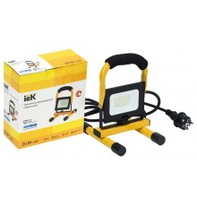 Прожектор светодиодный СДО 06-20П переносной 6500К IP65 черный  LPDO603-020-65-K02  IEK
