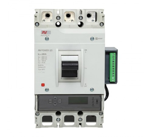 Выключатель автоматический AV POWER-3/3 630А 100kA ETU6.2 AVERES  mccb-33-630H-6.2-av  EKF