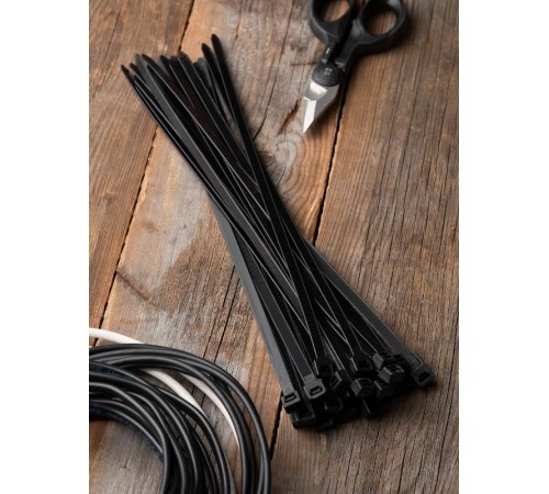 Хомут P6.6 стандартный (ч), 7.6x300 (100шт) FlexLock PROxima  plc-fl-ctsb-7.6x300  EKF