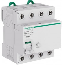 Systeme9 Выключатель дифференциального тока (ВДТ) 100A 4P 300мА Тип-AC 400В  S9R14491  SE