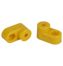 Изолятор для шин  NO-224-69 угловой желтый  Б0062939  ЭРА
