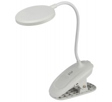 Настольный светильник NLED-513-6W-W светодиодный аккумуляторный на прищепке белый  Б0057209  ЭРА