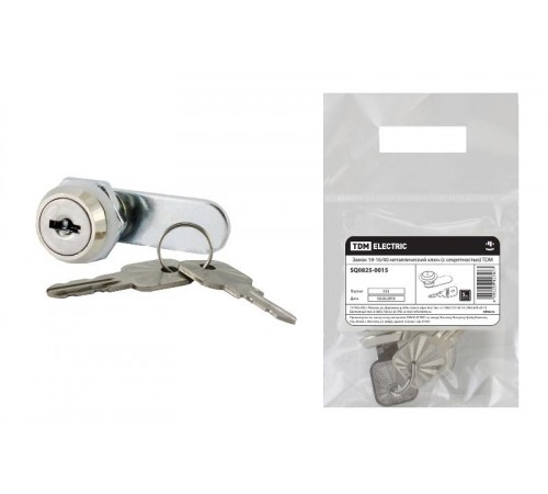 Замок 18-16/40 металлический ключ (с секретностью)  SQ0825-0015  TDM