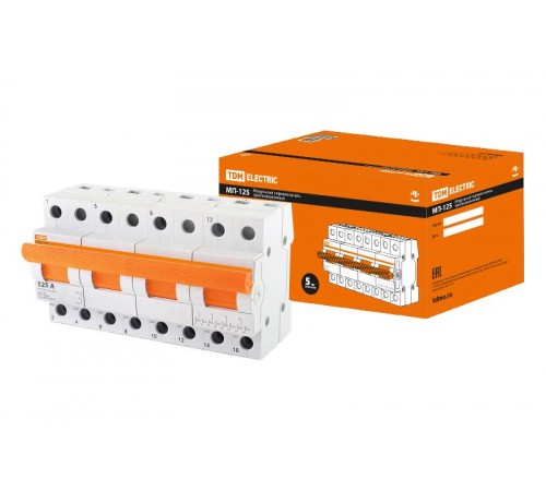 Переключатель модульный трехпозиционный МП-125 4P 125А  SQ0224-0051  TDM