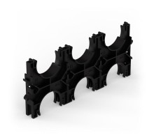 Кластер для двустенных труб d50 мм, тройной, двухсторонний (60 шт/кор)  PR13.02577  Промрукав