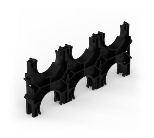 Кластер для двустенных труб d50 мм, тройной, двухсторонний (60 шт/кор)  PR13.02577  Промрукав