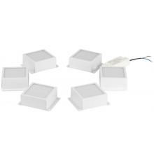 Комплект светодиодных светильников 6 штук  SPO-646-3-4K-W6 36Вт 4000К 3420Лм IP40 89x89x40 белый грильято 100х100мм  "домино"   Б0063062  ЭРА