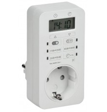 РТЭ-6 Розетка-таймер электр. 1мин 24ч 16А IP20  ERT10-1-16-S-01-5-K01  IEK