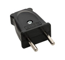 Вилка плоская б/3 черная 10А 250 В EKF Proxima EKF  AVP10-30-rpl  EKF