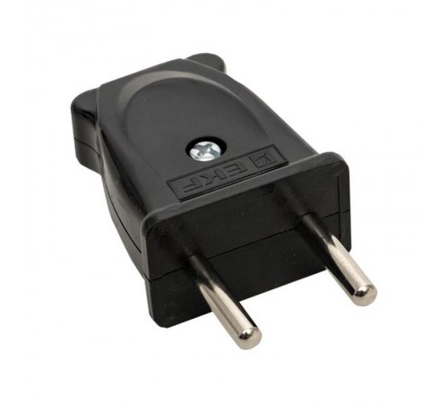 Вилка плоская б/3 черная 10А 250 В EKF Proxima EKF  AVP10-30-rpl  EKF