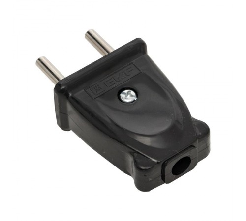 Вилка плоская б/3 черная 10А 250 В EKF Proxima EKF  AVP10-30-rpl  EKF