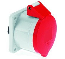 Розетка встраиваемая 32А 5p (3P+N+PE) IP44 фланец 75х75 I 1333-Bals I Bals