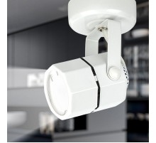 Светильник трековый OL2 GU10 WH накладной, белый  Б0044259  ЭРА