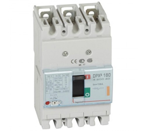 Автоматический выключатель DPX3 160 термомагнитный расцепитель 25кА 400В 3П 16А  420040  Legrand