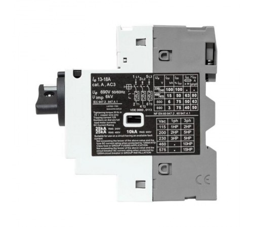 Автомат пуска двигателя GV2P 13-18А EKF  gv2pm-18  EKF