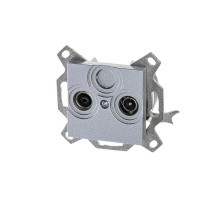 ABB Levit Серебро Розетка TV-R проходная 7дБ  5011H-A03607 70W  2CHH083607A6070  ABB