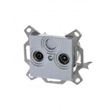 ABB Levit Серебро Розетка TV-R проходная 7дБ  5011H-A03607 70W  2CHH083607A6070  ABB