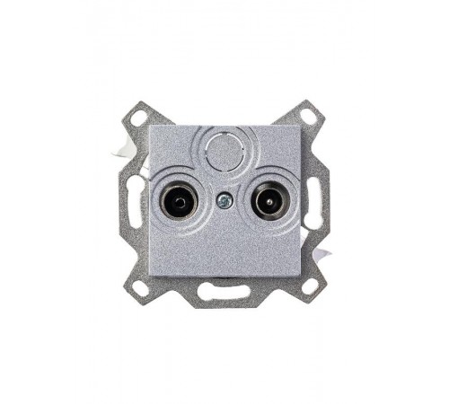 ABB Levit Серебро Розетка TV-R проходная 7дБ  5011H-A03607 70W  2CHH083607A6070  ABB