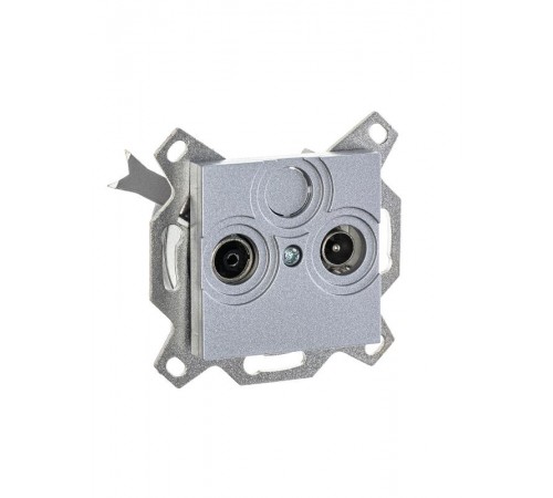 ABB Levit Серебро Розетка TV-R проходная 7дБ  5011H-A03607 70W  2CHH083607A6070  ABB