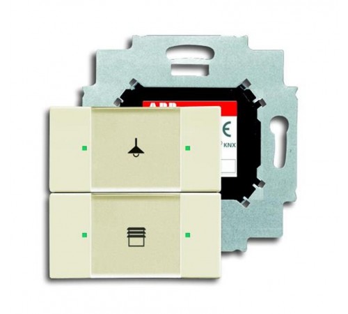 6126/01-82-500 Сенсор 2-кл. с коплером в комплекте, слоновая кость  6116-0-0196  2CKA006116A0196  ABB