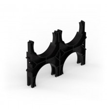 Кластер для двустенных труб d110 мм, двойной, двухсторонний (40 шт/кор)  PR13.02571  Промрукав