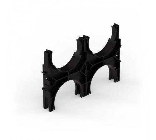 Кластер для двустенных труб d110 мм, двойной, двухсторонний (40 шт/кор)  PR13.02571  Промрукав