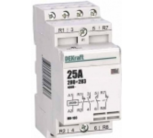 Контактор модульный 2НО+2НЗ 25А 230В МК-103  18069DEK  DEKraft