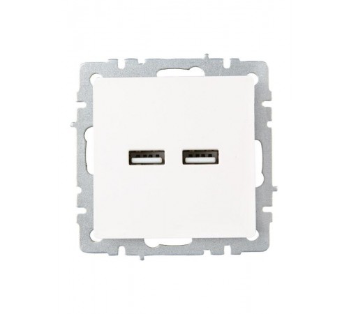 BRITE Розетка USB A+A 3,1А РЮ10-1-БрЖ жемчужный  BR-U21-D31-K36  IEK