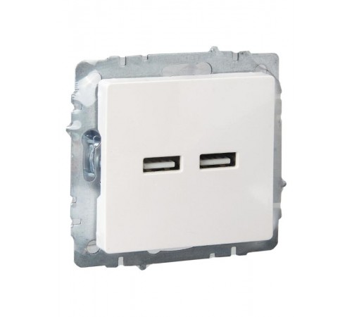 BRITE Розетка USB A+A 3,1А РЮ10-1-БрЖ жемчужный  BR-U21-D31-K36  IEK