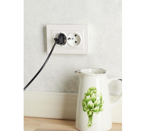 BRITE Розетка 2-ая с заземлением со шторками 16А в сборе РСш12-3-БрЖ жемчуг  BR-R24-16-K36-F  IEK