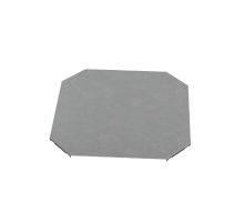 Крышка Х-разветвителя 400 мм "ПЛЮС"  KXDplus400   КМ-профиль